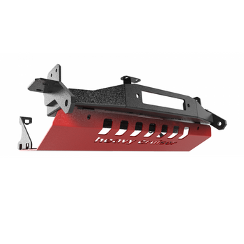 Jeep Cherokee Liberty KJ 2002-2008 osłona czołowa z płytą montażową wyciągarki czerwona