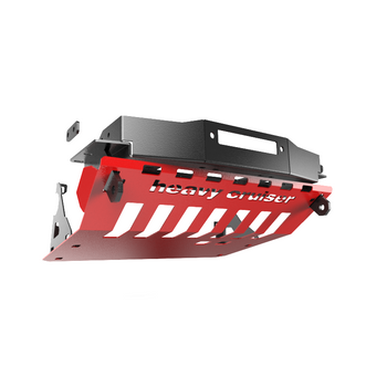 Jeep Commander XK XH 2005-2011 3.0 crd diesel osłona czołowa z płytą montażową wyciągarki czerwona