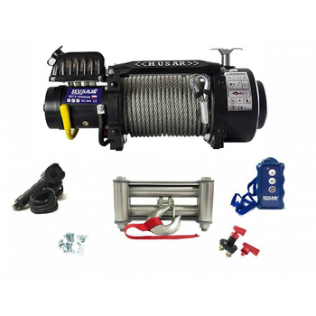 WYCIĄGARKA ELEKTRYCZNA HUSAR WINCH 16500 LBS 12V LINA STALOWA