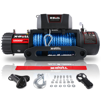 WYCIĄGARKA ELEKTRYCZNA X-BULL WINCH PRIME 12000 12V LINA SYNTETYCZNA