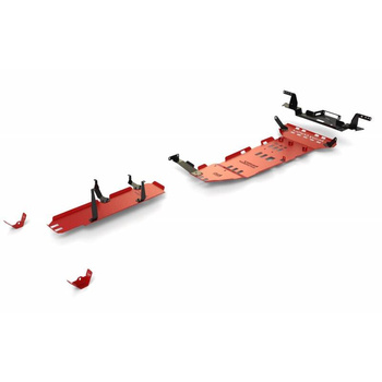 Zestaw Pakiet OFFROAD Dodge RAM 1500 2019- czerwony płyta montażowa wyciągarki, osłony