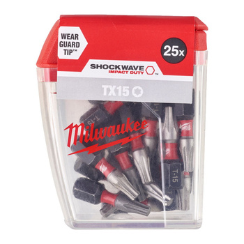 Milwaukee BIT SHOCKWAVE CD Torx TX15 25mm