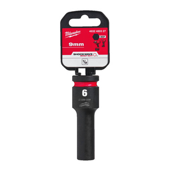 Milwaukee Nasadka udarowa HEX 1/2" długa 9 mm
