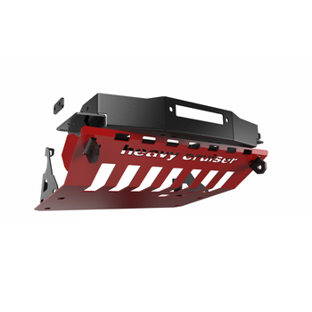 Jeep Grand Cherokee WK WH 2005-2010 3.0 crd diesel osłona czołowa z płytą montażową wyciągarki czerwona