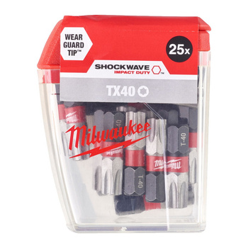 Milwaukee BIT SHOCKWAVE CD Torx TX40 25mm