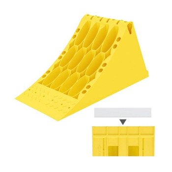 Lokhen Klin żółty pod koło duży E53 z metalem 208mm