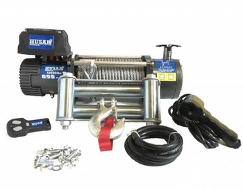 WYCIĄGARKA ELEKTRYCZNA HUSAR WINCH 10000 LBS 12V LINA STALOWA