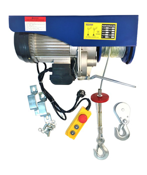 Husar Winch linowa 18m wyciągarka elektryczna BSTP500/990 uciąg 990kg wciągarka 230V