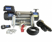 WYCIĄGARKA ELEKTRYCZNA SAMOCHODOWA 6 Ton HUSAR WINCH 13000 LBS 12V LINA STALOWA DO LAWETY