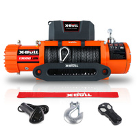 WYCIĄGARKA ELEKTRYCZNA X-BULL WINCH PRIME 13000 12V LINA SYNTETYCZNA