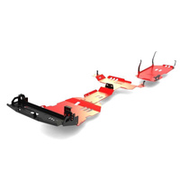 Zestaw 3w1, pakiet OFFROAD Toyota Land Cruiser 150 Prado J15 2021- czerwony