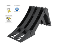 Lokhen czarny składany klin 120mm pod koło Origamy 36 do przyczepki