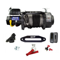 Wyciągarka elektryczna samochodowa Husar Winch 16500lbs 24V lina syntetyczna do lawety