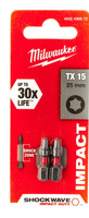 Milwaukee BIT SHOCKWAVE Torx TX15 25mm 2szt